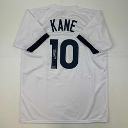 Facsimile Autographed Harry Kane Tottenham Hotspur FC White Reprint Laser Auto Soccer Jersey Size Men's XL (ONLINE ORDER ONLY)