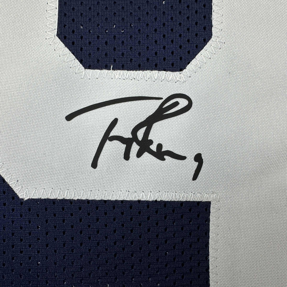 Facsimile Autographed Tony Romo Dallas Thanksgiving Day Reprint Laser Auto Football Jersey Size Men's XL (ONLINE ORDER ONLY)