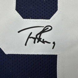 Facsimile Autographed Tony Romo Dallas Thanksgiving Day Reprint Laser Auto Football Jersey Size Men's XL (ONLINE ORDER ONLY)