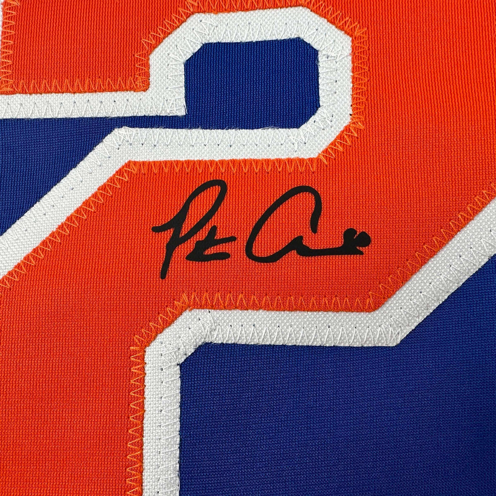 Facsimile Autographed Pete Alonso New York Blue Reprint Laser Auto Baseball Jersey Size Men's XL (ONLINE ORDER ONLY)