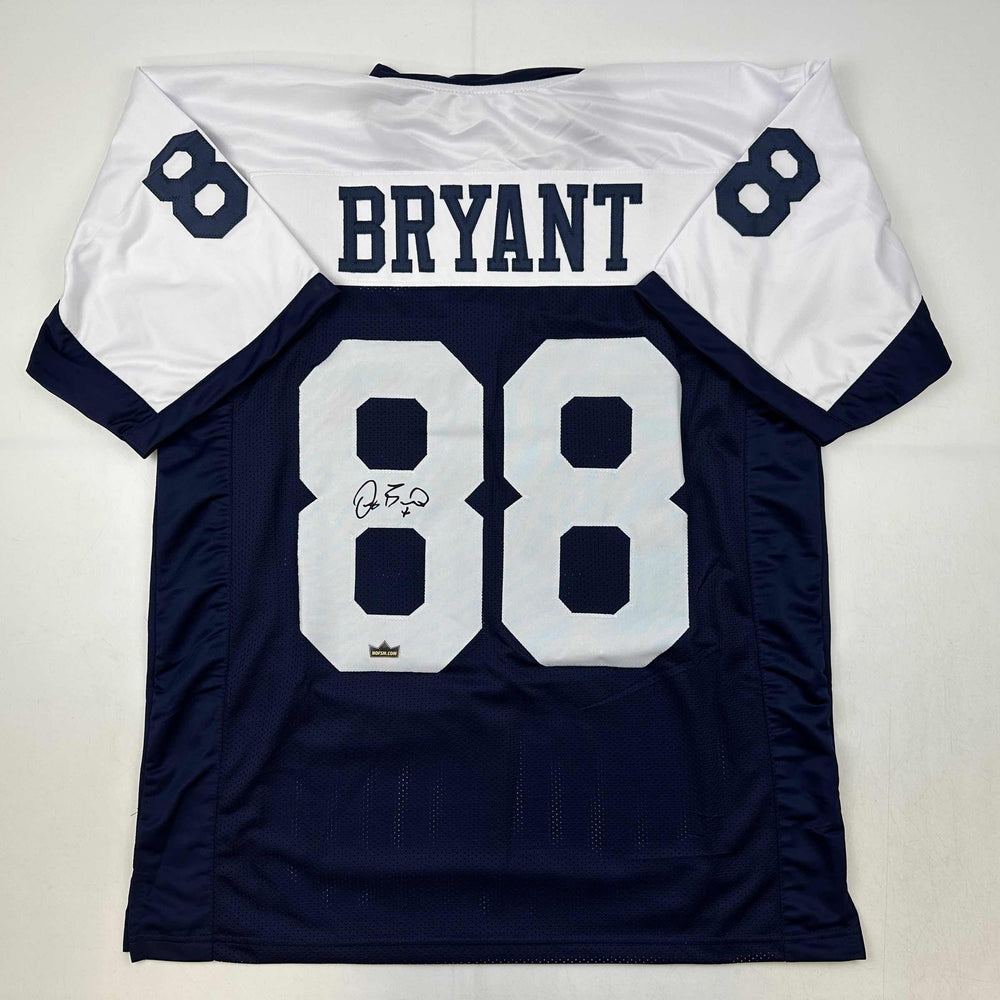 Facsimile Autographed Dez Bryant Dallas Thanksgiving Day Reprint Laser Auto Football Jersey Size Men's XL (ONLINE ORDER ONLY)