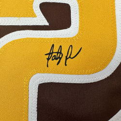 Facsimile Autographed Fernando Tatis Jr. San Diego Brown Reprint Laser Auto Baseball Jersey Size Men's XL (ONLINE ORDER ONLY)