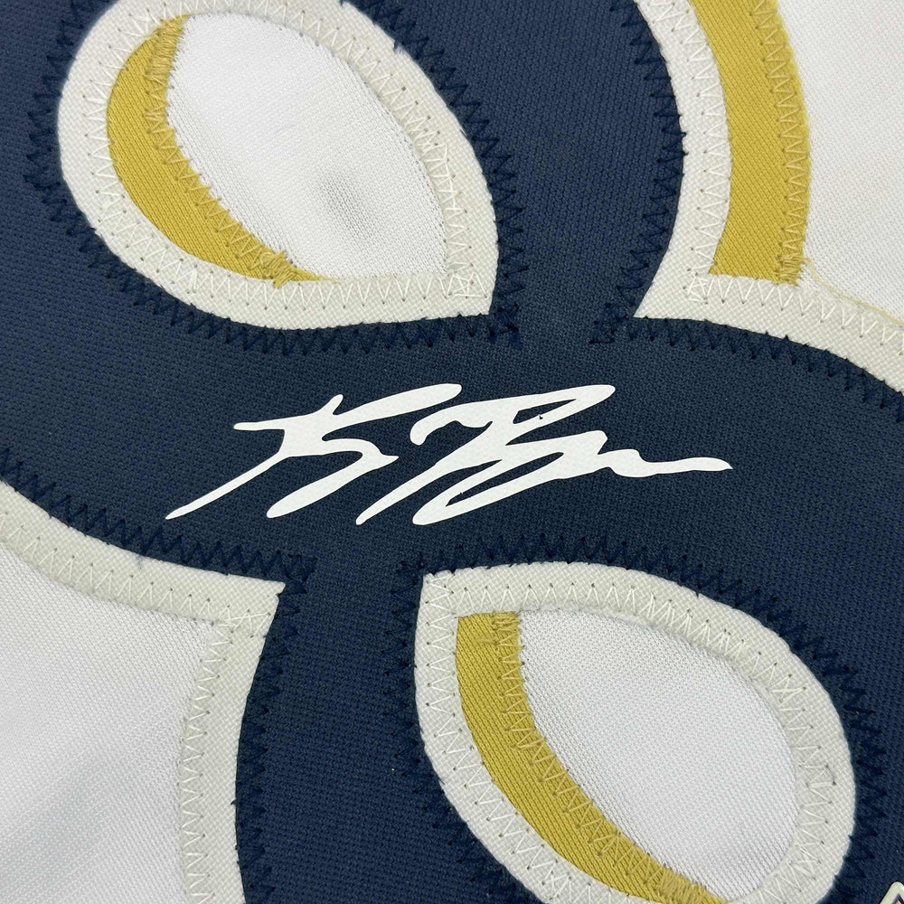 Facsimile Autographed Ryan Braun Milwaukee White Reprint Laser Auto Baseball Jersey Size Men's XL (ONLINE ORDER ONLY)