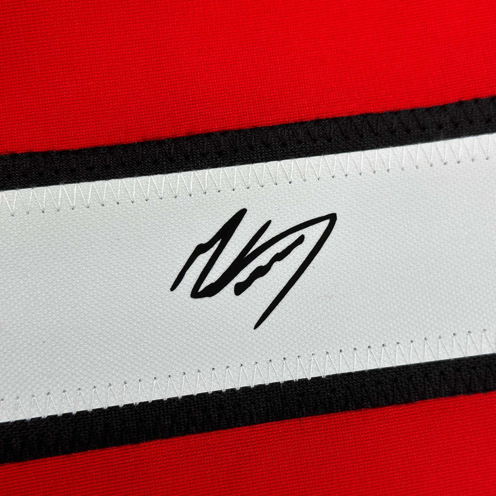 Facsimile Autographed Mohamed Mo Salah Liverpool FC Red Reprint Laser Auto Soccer Jersey Size Men's XL (ONLINE ORDER ONLY)