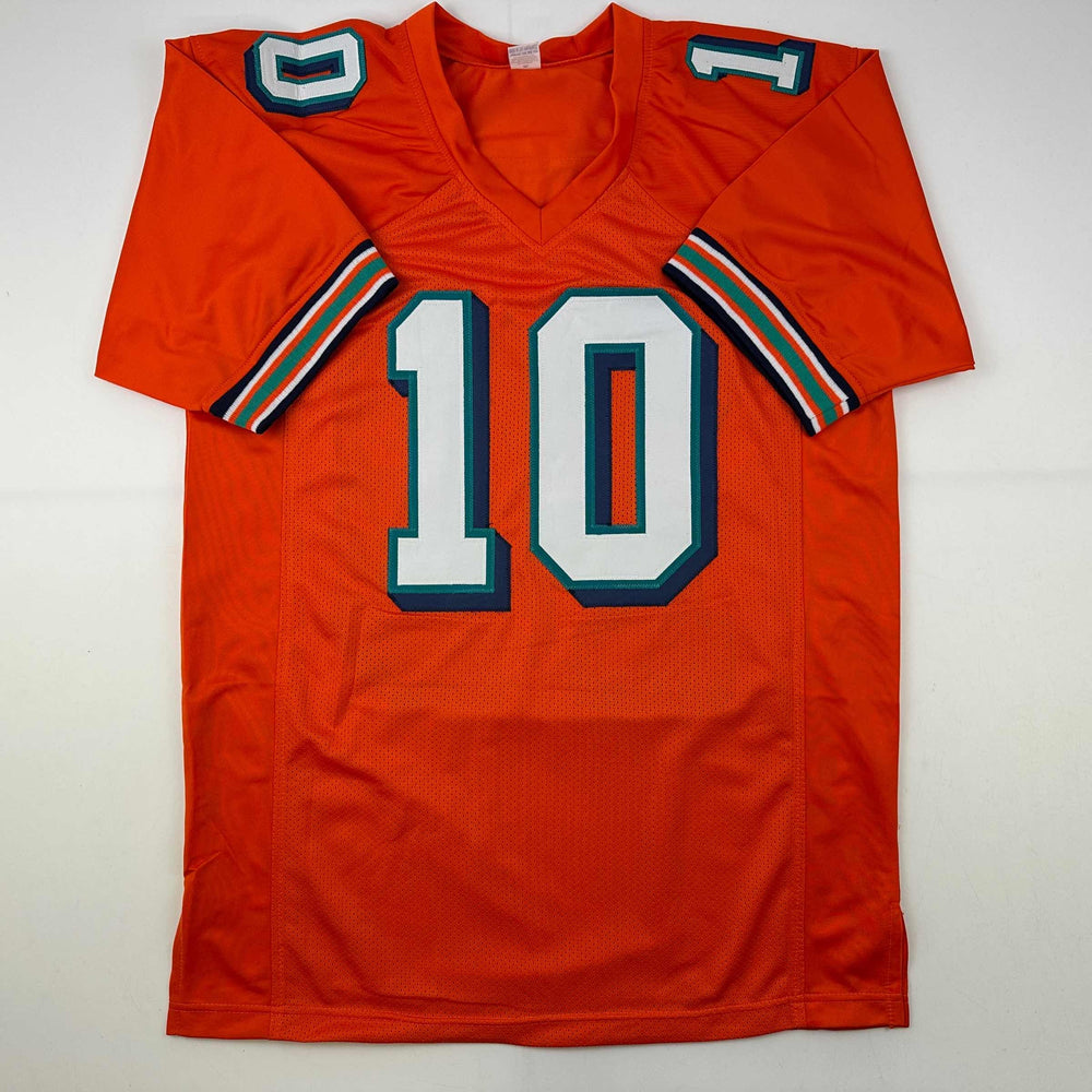 Autographed/Signed Tyreek Hill Miami Orange Retro Football Jersey JSA COA (ONLINE ORDER ONLY)