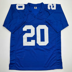 Autographed/Signed Janoris Jenkins Jackrabbit New York Blue Football Jersey JSA COA (ONLINE ORDER ONLY)