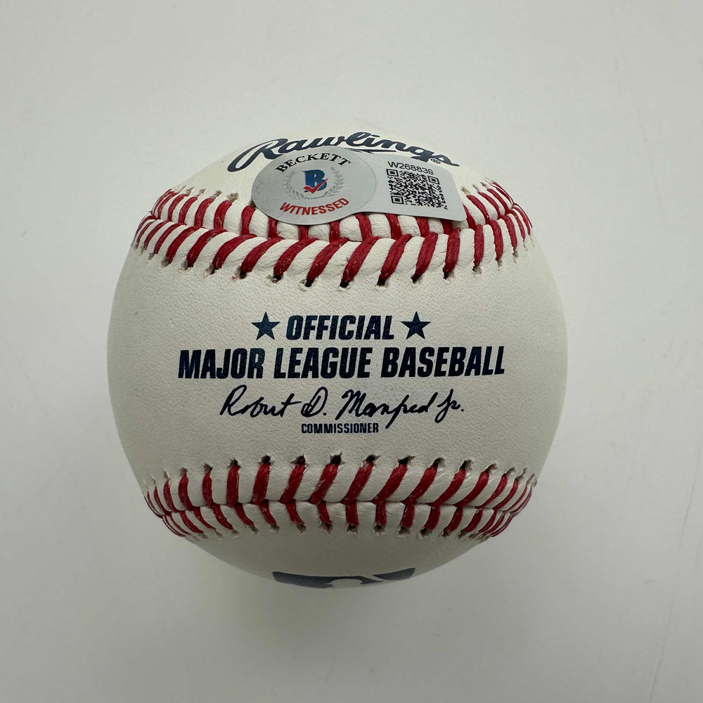 Autographed/Signed Yadier Molina Rawlings Official Major League Baseball ROML Beckett BAS COA (ONLINE ORDER ONLY)