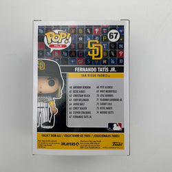 Autographed/Signed Fernando Tatis Jr. San Diego Padres #67 Funko Pop MLB Baseball Figurine Beckett BAS COA (ONLINE ORDER ONLY)