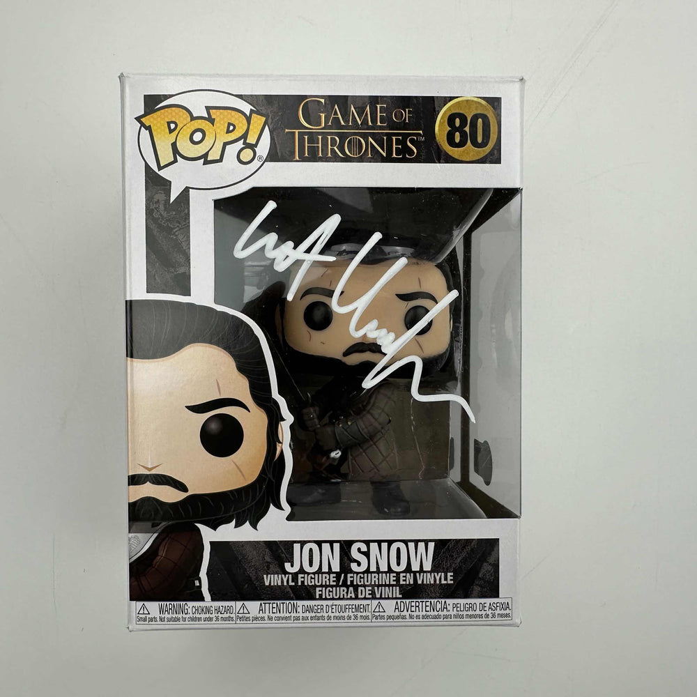 Autographed/Signed Kit Harrington Jon Snow #80 Game of Thrones Funko Pop TV Television Figurine Toy Beckett BAS COA (ONLINE ORDER ONLY)