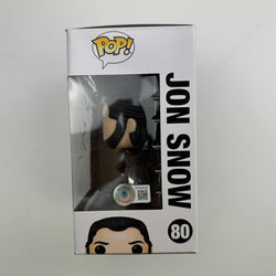 Autographed/Signed Kit Harrington Jon Snow #80 Game of Thrones Funko Pop TV Television Figurine Toy Beckett BAS COA (ONLINE ORDER ONLY)