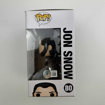 Autographed/Signed Kit Harrington Jon Snow #80 Game of Thrones Funko Pop TV Television Figurine Toy Beckett BAS COA (ONLINE ORDER ONLY)