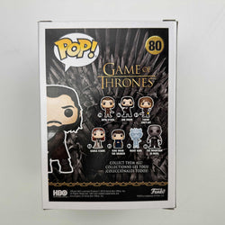 Autographed/Signed Kit Harrington Jon Snow #80 Game of Thrones Funko Pop TV Television Figurine Toy Beckett BAS COA (ONLINE ORDER ONLY)