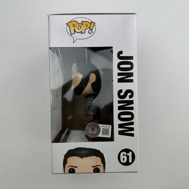 Autographed/Signed Kit Harrington Jon Snow #61 Game of Thrones Funko Pop TV Television Figurine Toy Beckett BAS COA (ONLINE ORDER ONLY)