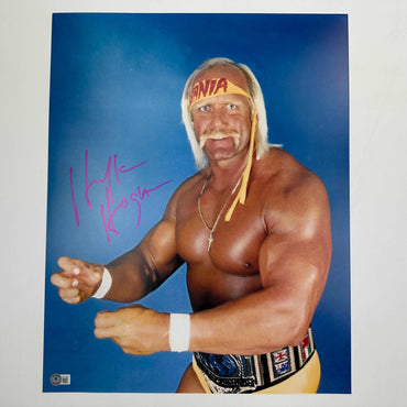 Autographed/Signed Hulk Hogan 16x20 WWE WWF Hulkamania Wrestling Photo Beckett BAS COA #8 (ONLINE ORDER ONLY)