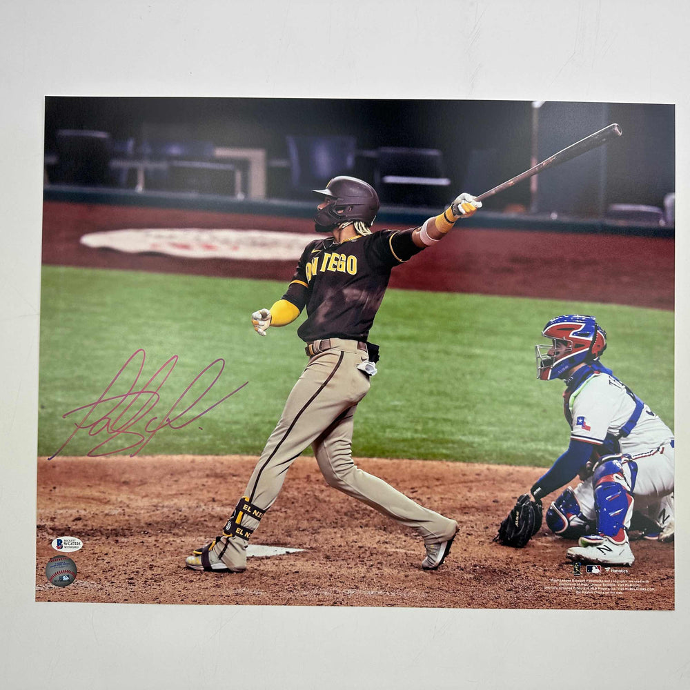 Autographed/Signed Fernando Tatis Jr San Diego Padres 16x20 Baseball Photo Beckett BAS COA (ONLINE ORDER ONLY)