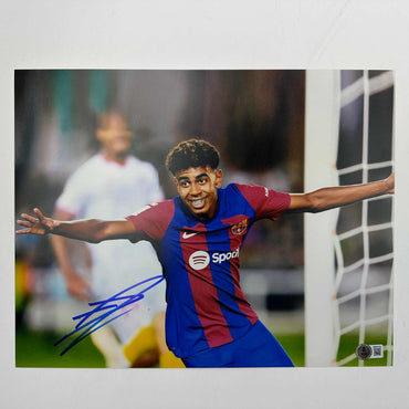 Autographed/Signed Lamine Yamal FC Barcelona 11x14 Soccer Photo Beckett BAS COA (ONLINE ORDER ONLY)