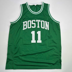 Autographed/Signed Charlie Scott Boston Green Basketball Jersey JSA COA (ONLINE ORDER ONLY)