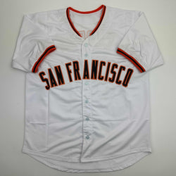 Autographed/Signed Orlando Cepeda San Francisco White Baseball Jersey Beckett BAS COA (ONLINE ORDER ONLY)