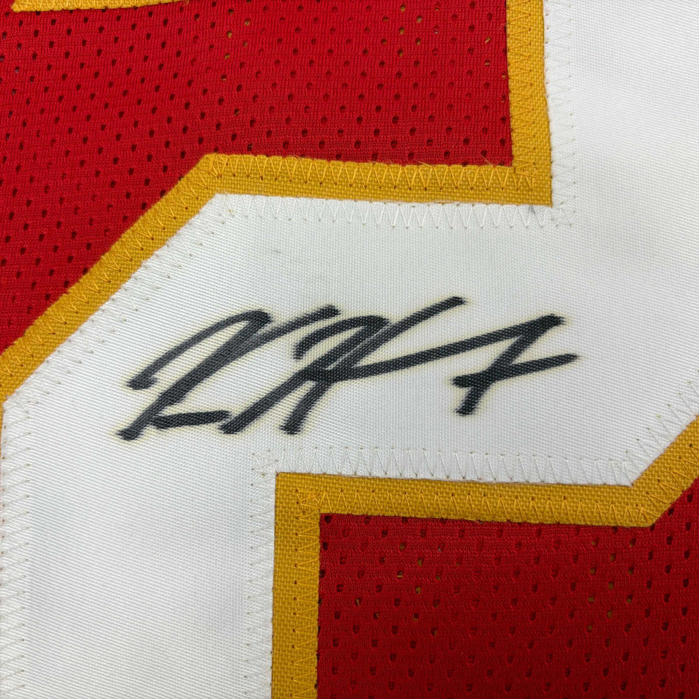 Autographed/Signed Kareem Hunt #27 Kansas City Red Football Jersey PSA/DNA COA (ONLINE ORDER ONLY)