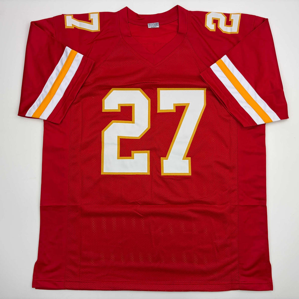 Autographed/Signed Kareem Hunt #27 Kansas City Red Football Jersey PSA/DNA COA (ONLINE ORDER ONLY)