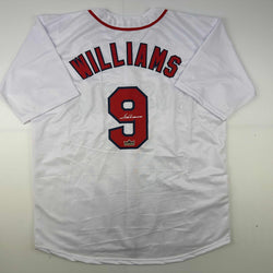 Facsimile Autographed Ted Williams Boston White Reprint Laser Auto Baseball Jersey Size Men's XL (ONLINE ORDER ONLY)