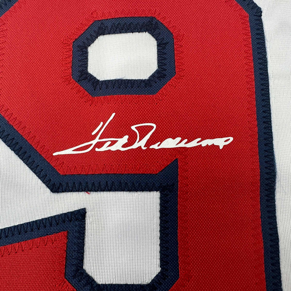 Facsimile Autographed Ted Williams Boston White Reprint Laser Auto Baseball Jersey Size Men's XL (ONLINE ORDER ONLY)