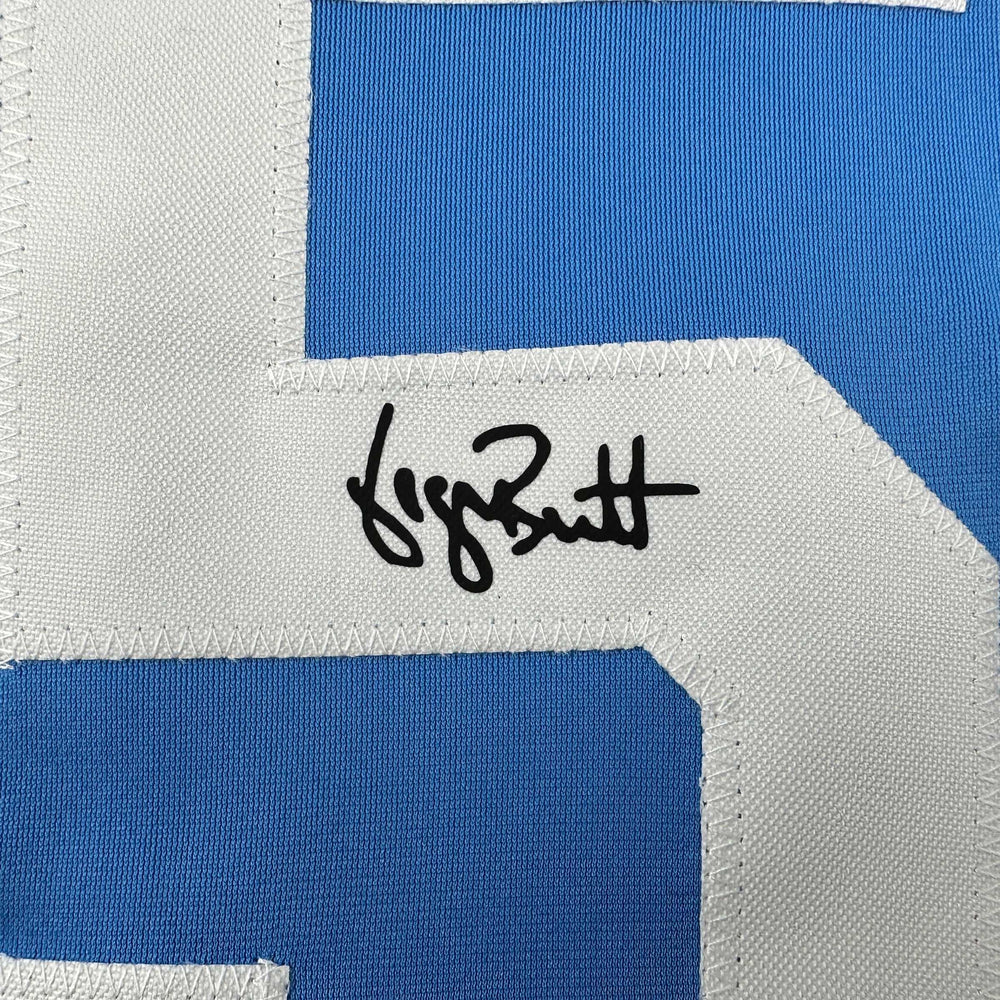 Facsimile Autographed George Brett Kansas City Blue Reprint Laser Auto Baseball Jersey Size Men's XL (ONLINE ORDER ONLY)