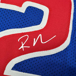Framed Facsimile Autographed Richard Hamilton 35x39 Detroit Blue Reprint Laser Auto Basketball Jersey (ONLINE ORDER ONLY)