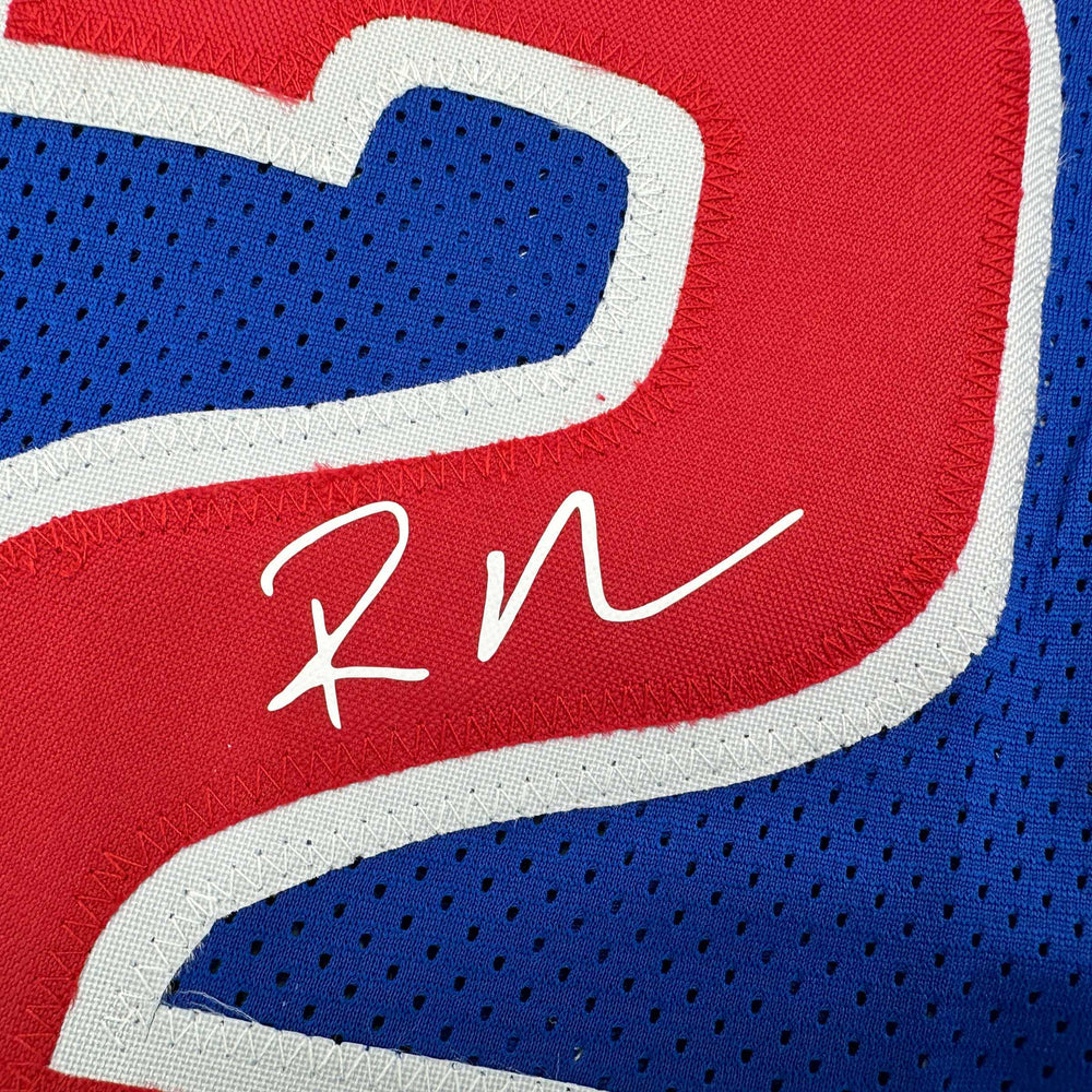 Facsimile Autographed Richard Hamilton Detroit Blue Reprint Laser Auto Basketball Jersey Size Men's XL (ONLINE ORDER ONLY)