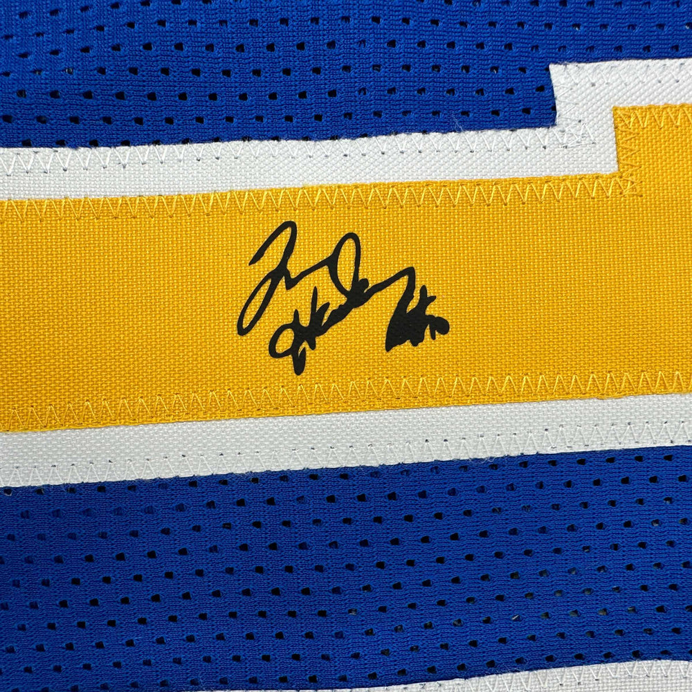 Facsimile Autographed Tim Hardaway Golden State Blue Reprint Laser Auto Basketball Jersey Size Men's XL (ONLINE ORDER ONLY)