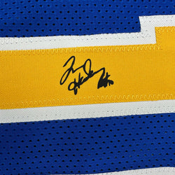 Facsimile Autographed Tim Hardaway Golden State Blue Reprint Laser Auto Basketball Jersey Size Men's XL (ONLINE ORDER ONLY)