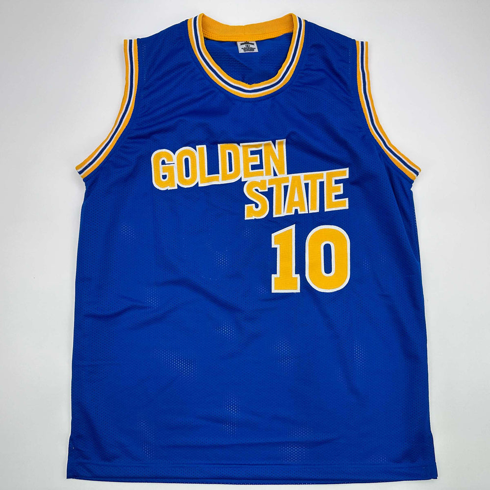 Facsimile Autographed Tim Hardaway Golden State Blue Reprint Laser Auto Basketball Jersey Size Men's XL (ONLINE ORDER ONLY)