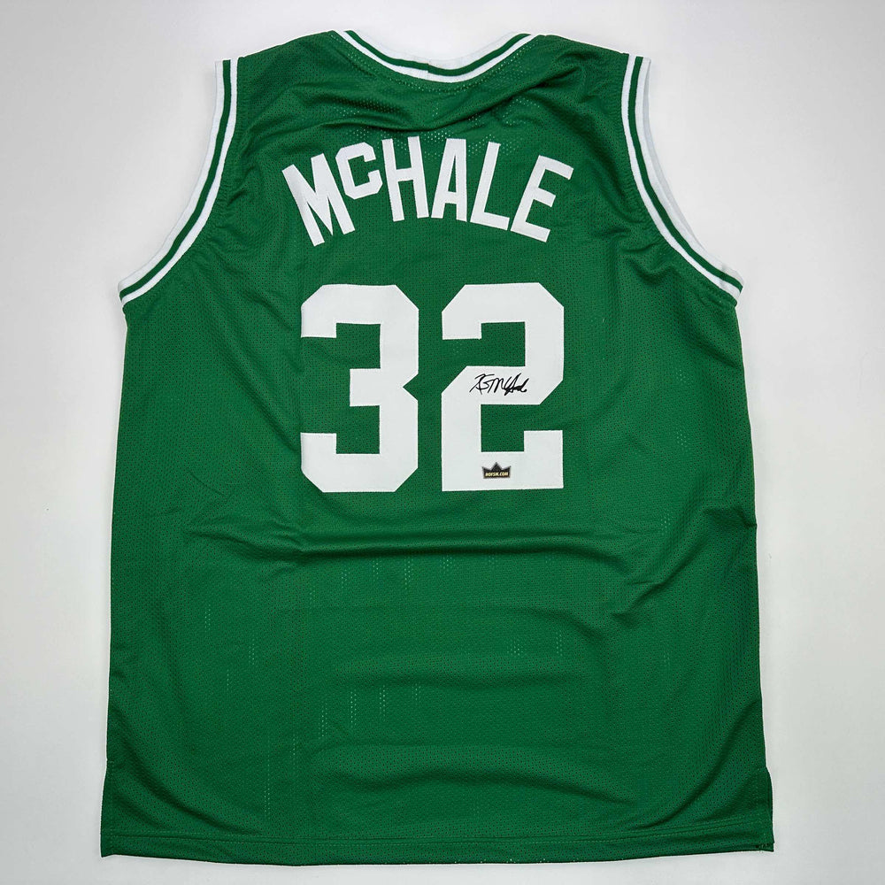 Facsimile Autographed Kevin McHale Boston Green Reprint Laser Auto Basketball Jersey Size Men's XL (ONLINE ORDER ONLY)