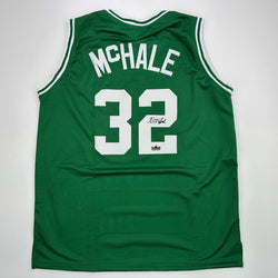 Facsimile Autographed Kevin McHale Boston Green Reprint Laser Auto Basketball Jersey Size Men's XL (ONLINE ORDER ONLY)