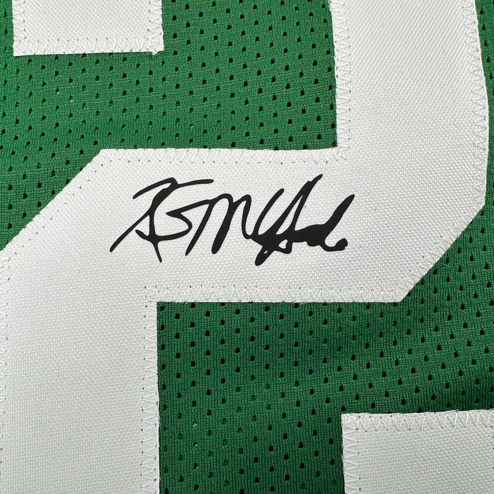 Framed Facsimile Autographed Kevin McHale 35x39 Boston Green Reprint Laser Auto Basketball Jersey (ONLINE ORDER ONLY)