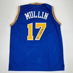 Facsimile Autographed Chris Mullin Golden State Blue Reprint Laser Auto Basketball Jersey Size Men's XL (ONLINE ORDER ONLY)