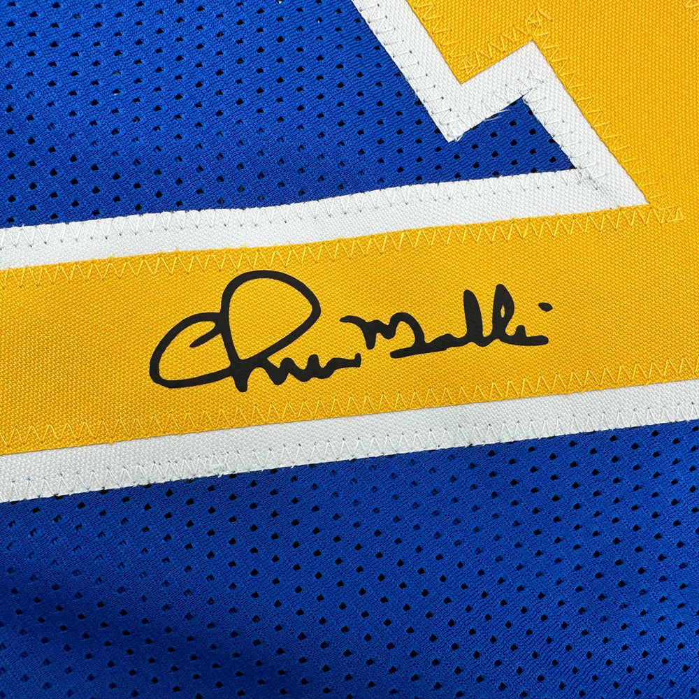 Facsimile Autographed Chris Mullin Golden State Blue Reprint Laser Auto Basketball Jersey Size Men's XL (ONLINE ORDER ONLY)