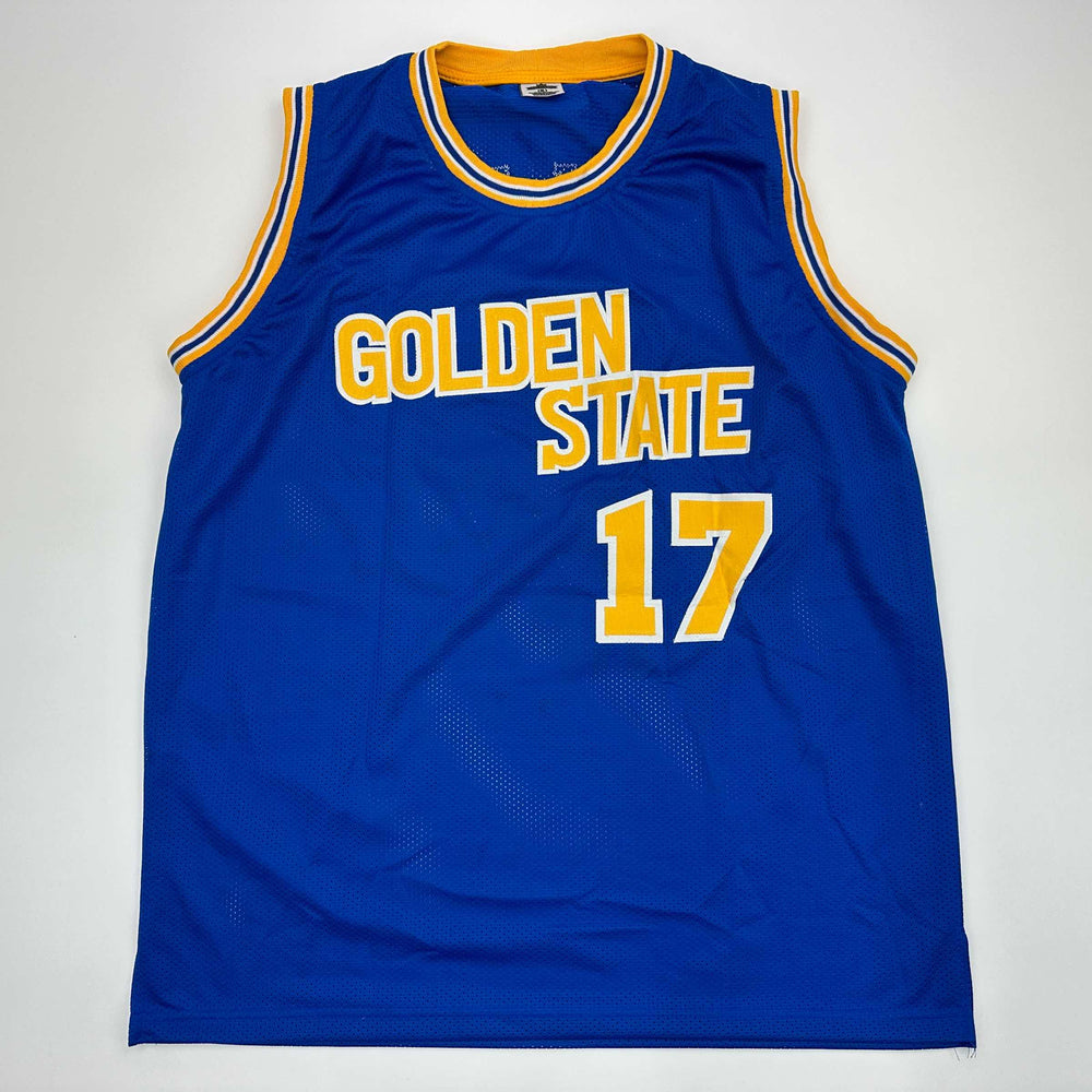 Facsimile Autographed Chris Mullin Golden State Blue Reprint Laser Auto Basketball Jersey Size Men's XL (ONLINE ORDER ONLY)