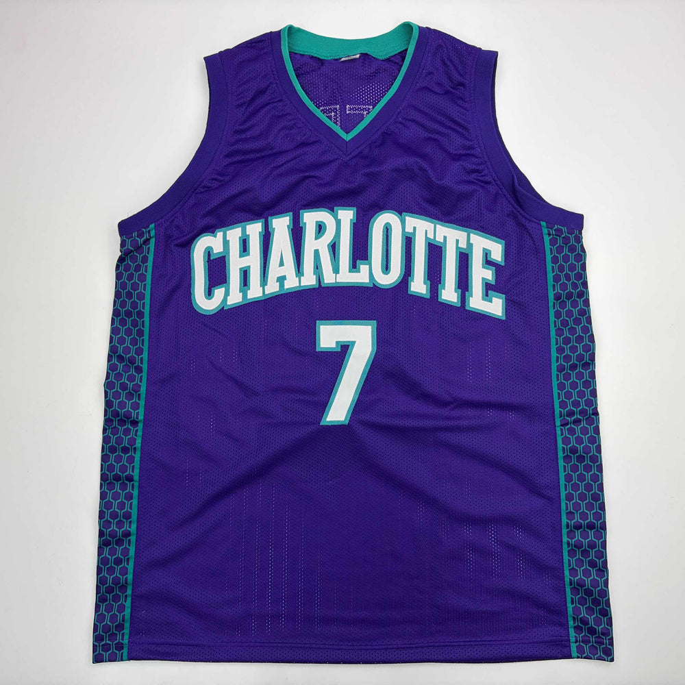 Autographed/Signed Kon Knueppel Charlotte Purple Basketball Jersey JSA COA (ONLINE ORDER ONLY)