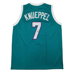 Autographed/Signed Kon Knueppel Charlotte Teal Basketball Jersey JSA COA (ONLINE ORDER ONLY)