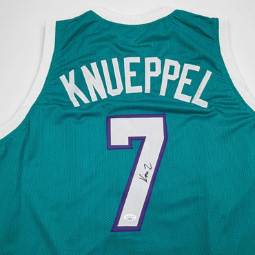 Autographed/Signed Kon Knueppel Charlotte Teal Basketball Jersey JSA COA (ONLINE ORDER ONLY)