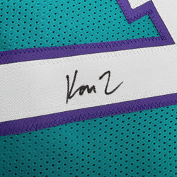 Autographed/Signed Kon Knueppel Charlotte Teal Basketball Jersey JSA COA (ONLINE ORDER ONLY)