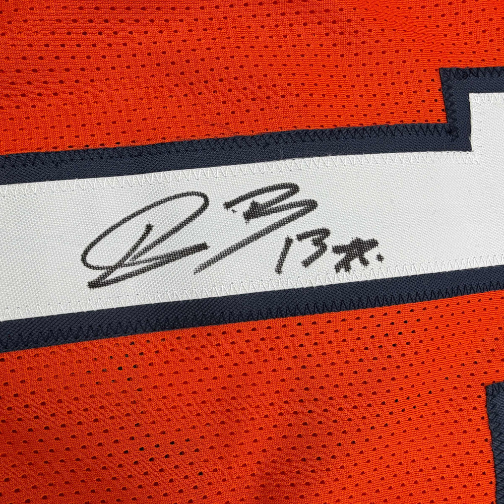 Autographed/Signed Pat Bryant II Denver Orange Pro Cut Football Jersey JSA COA (ONLINE ORDER ONLY)