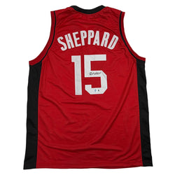 Autographed/Signed Reed Sheppard Houston Red Basketball Jersey Beckett BAS COA (ONLINE ORDER ONLY)