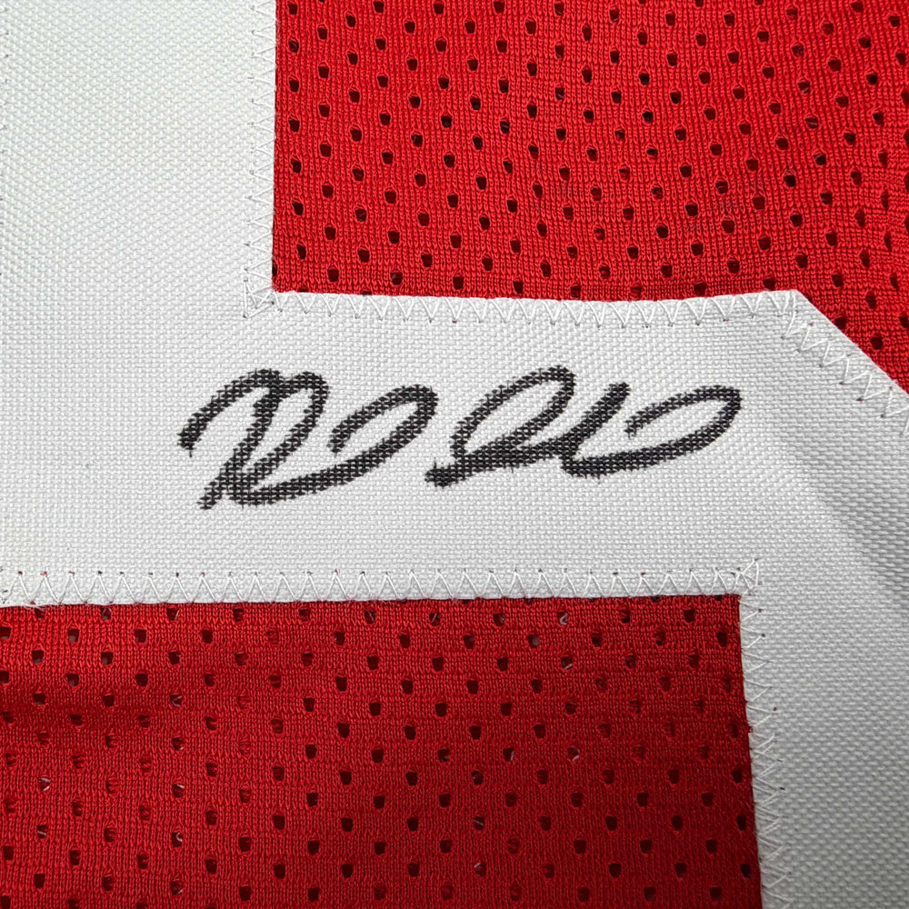 Autographed/Signed Reed Sheppard Houston Red Basketball Jersey Beckett BAS COA (ONLINE ORDER ONLY)