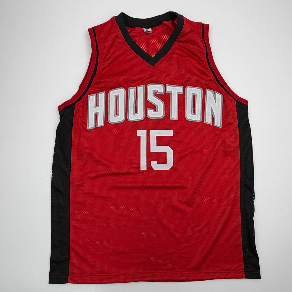Autographed/Signed Reed Sheppard Houston Red Basketball Jersey Beckett BAS COA (ONLINE ORDER ONLY)
