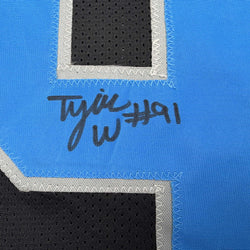 Autographed/Signed Tyleik Williams Detroit Black Football Jersey Beckett BAS COA (ONLINE ORDER ONLY)