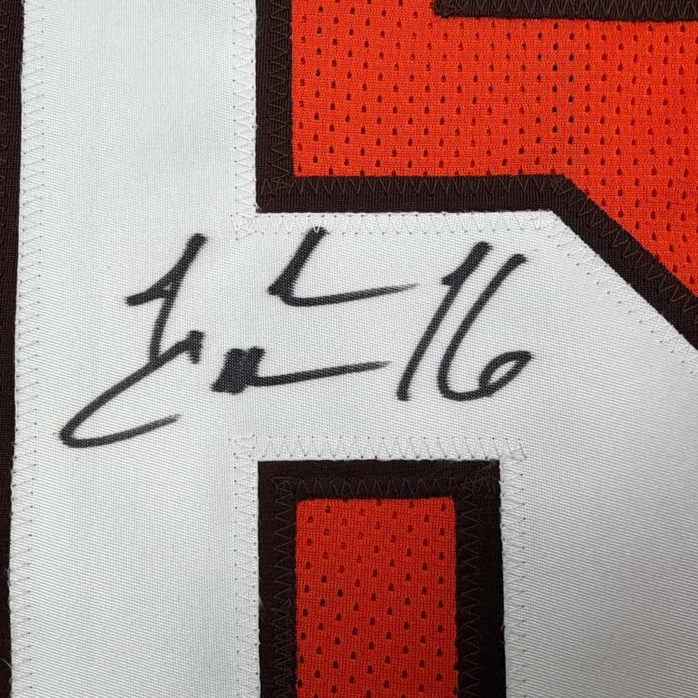 Autographed/Signed Josh Cribbs Cleveland Football Orange Jersey JSA COA (ONLINE ORDER ONLY)