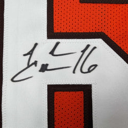 Autographed/Signed Josh Cribbs Cleveland Football Orange Jersey JSA COA (ONLINE ORDER ONLY)