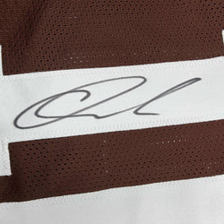 Autographed/Signed Quinshon Judkins Cleveland Football Brown Jersey Beckett BAS COA (ONLINE ORDER ONLY)